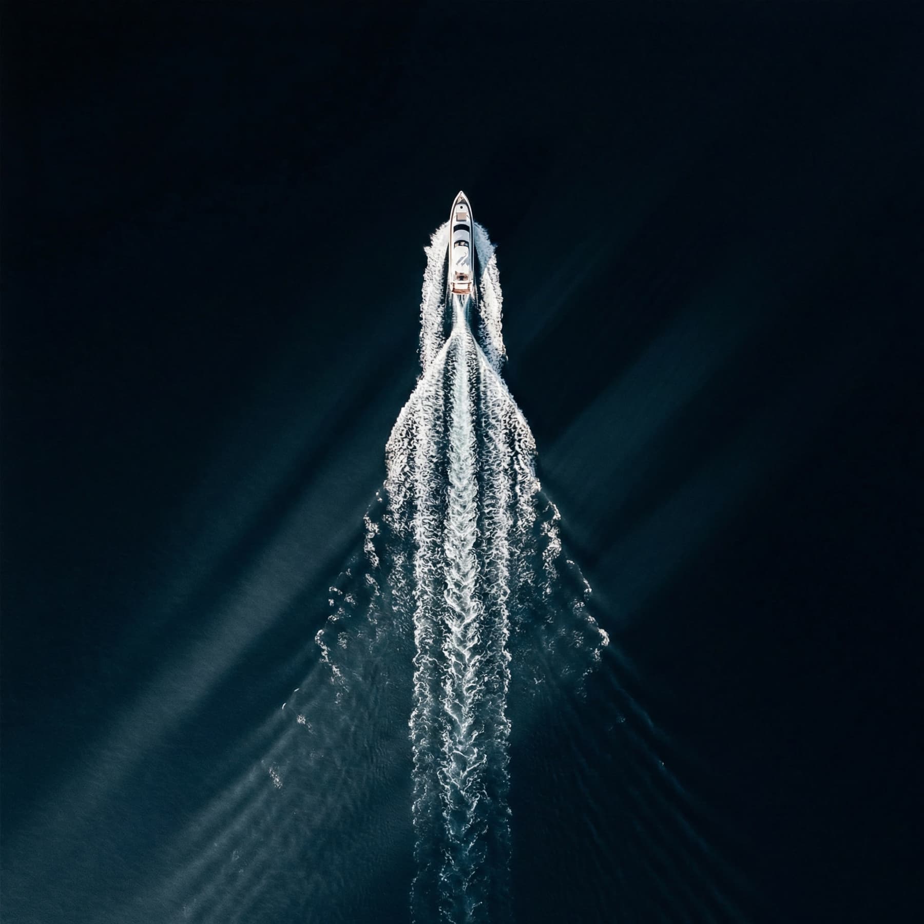Abstract yacht form